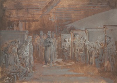 Tavern in Whitechapel, 1869 by Gustave Dore